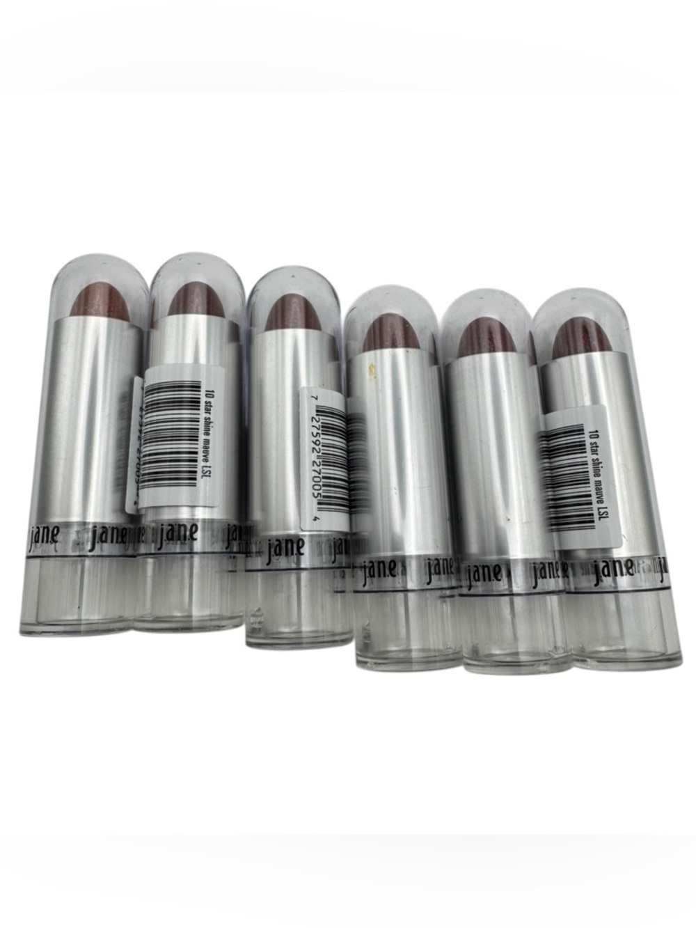 Jane Lipstick Lot of 6 – Lucky Star Shine Lipstick #10 Star Shine Mauve – Sealed